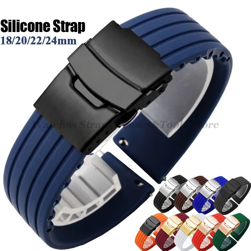 Rubber Strap Diver - 18mm 20mm 22mm 24mm Quick Release