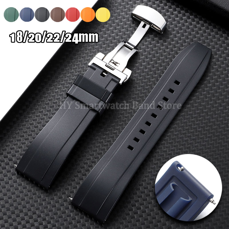 Rubber Strap Diver - 18mm 20mm 22mm 24mm Silicone Watch