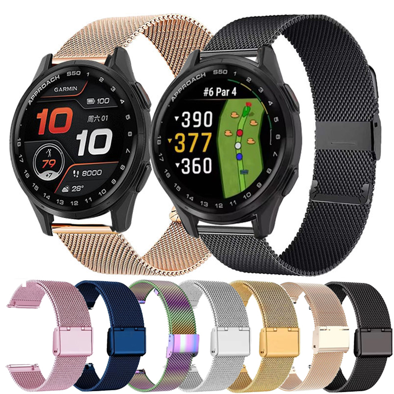 22mm 20mm Mesh Loop For Garmin - Milanese Loop Magnetic のレビューと価格