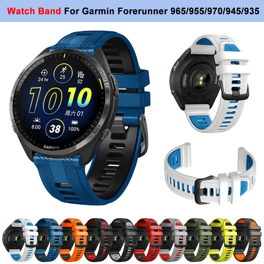 For Garmin Forerunner 965 955  - Silicone Watch Band 22Mm のレビューと価格