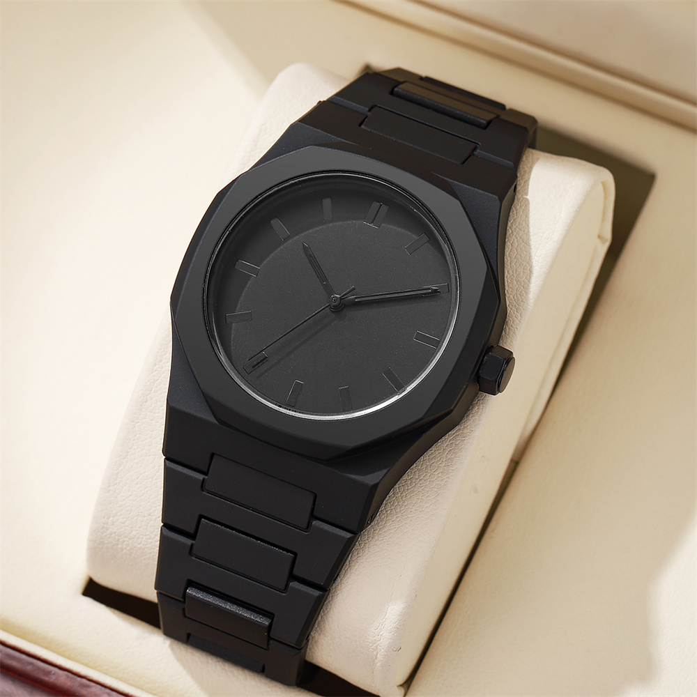 Men's Fashion Simple Black Lar - Butterfly Clasp Deployant のレビューと価格