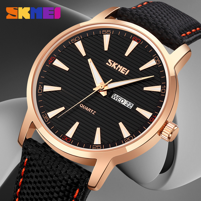 SKEMI Multifunctional Waterpro - Canvas Strap Watch のレビューと価格