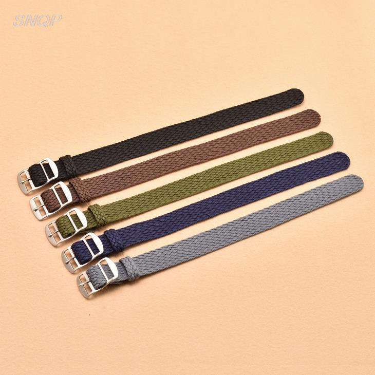 20mm 22mm Black Navy solid col - Perlon Strap Woven のレビューと価格
