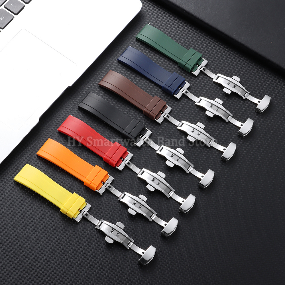 18mm 20mm 22mm 24mm Silicone W - Rubber Strap Diver のレビューと価格