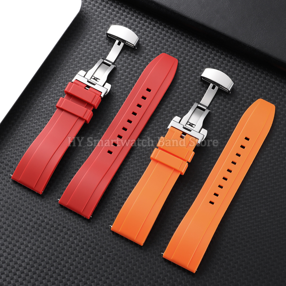 18mm 20mm 22mm 24mm Silicone W - Rubber Strap Diver のレビューと価格