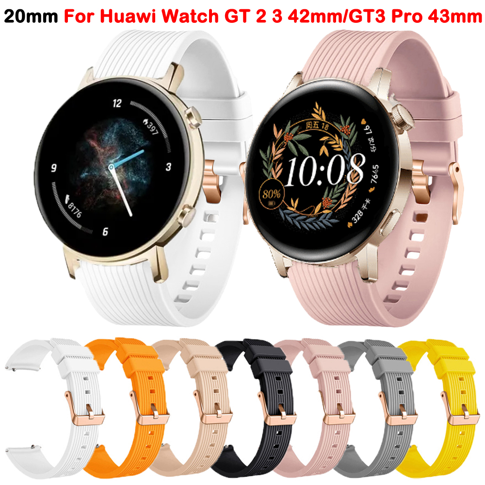 For Huawei GT2 42mm SmartWatch - Silicone Watch Band 22Mm のレビューと価格