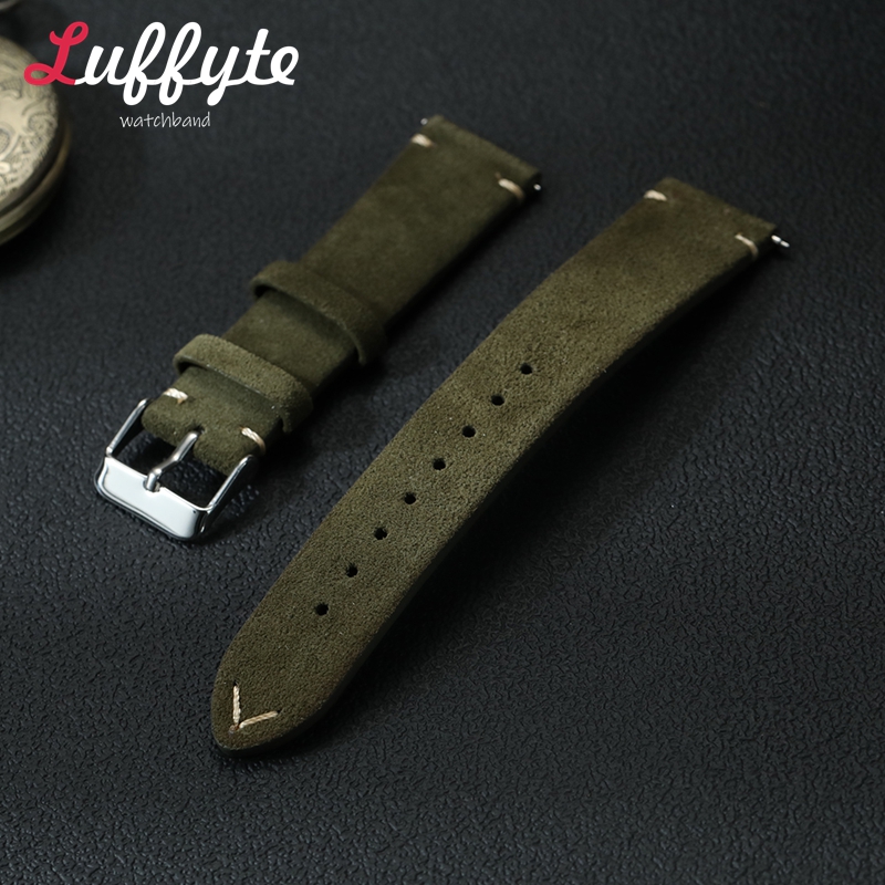 Vintage Suede Leather Watch Ba - Suede Strap Watch のレビューと価格