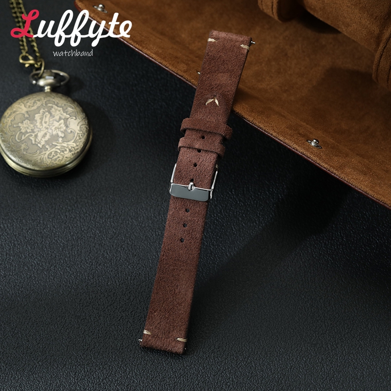 Vintage Suede Leather Watch Ba - Suede Strap Watch のレビューと価格
