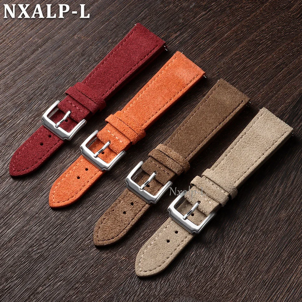 Durable Suede Cowhide Watch St - Suede Strap Watch のレビューと価格