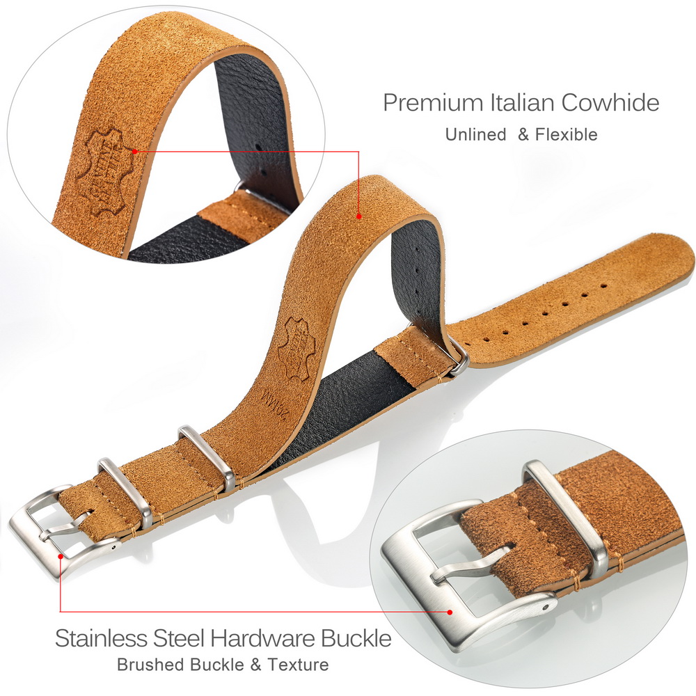 HEMSUT Genuine Leather Watch B - Tropic Strap Vintage のレビューと価格