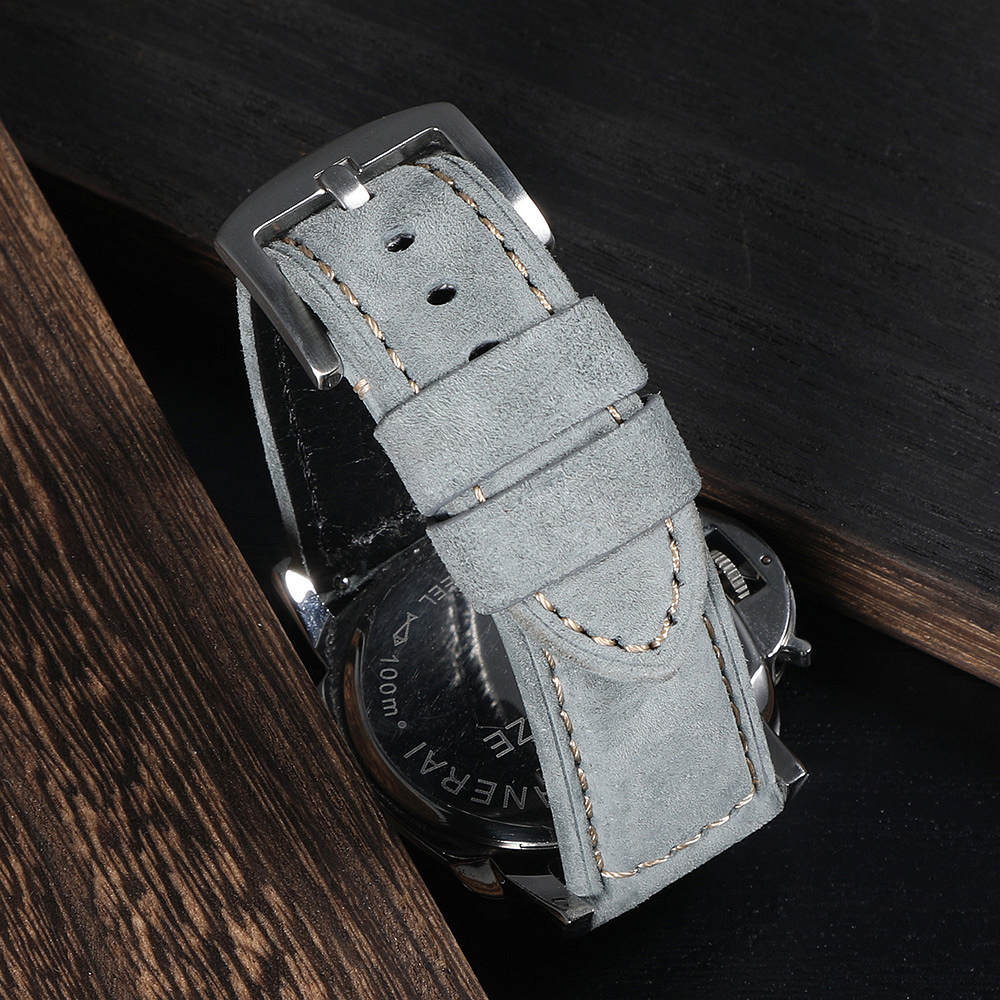 Genuine Suede Watch Strap 22mm - Suede Strap Watch のレビューと価格