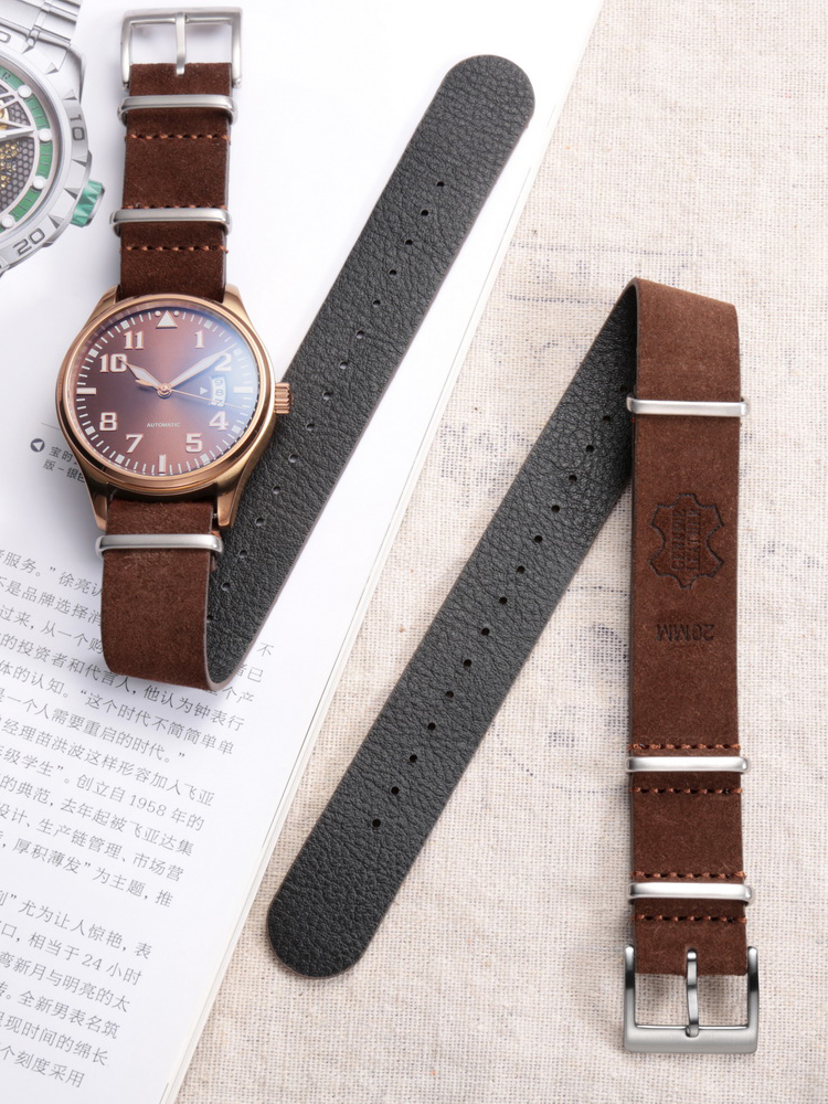 HEMSUT Genuine Leather Watch B - Tropic Strap Vintage のレビューと価格