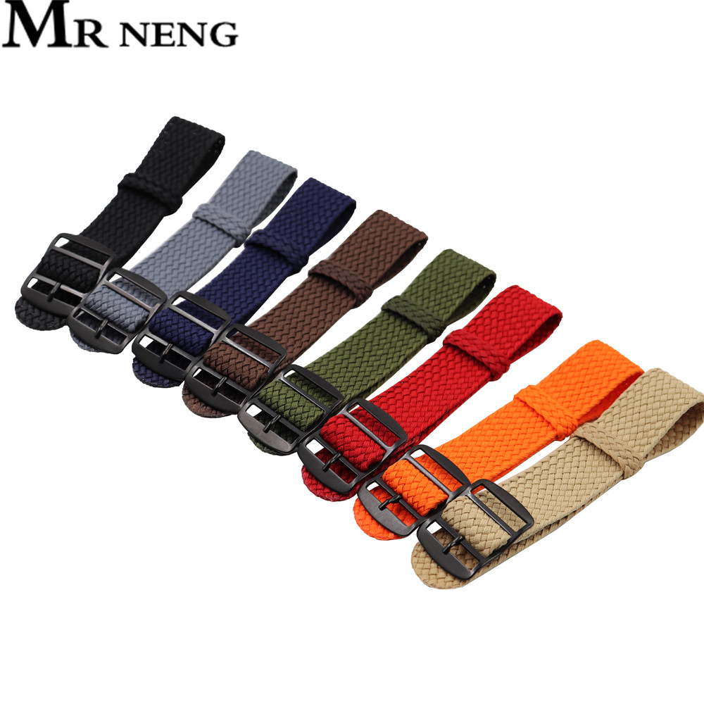 18mm 20mm 22mm Solid color For - Perlon Strap Woven のレビューと価格