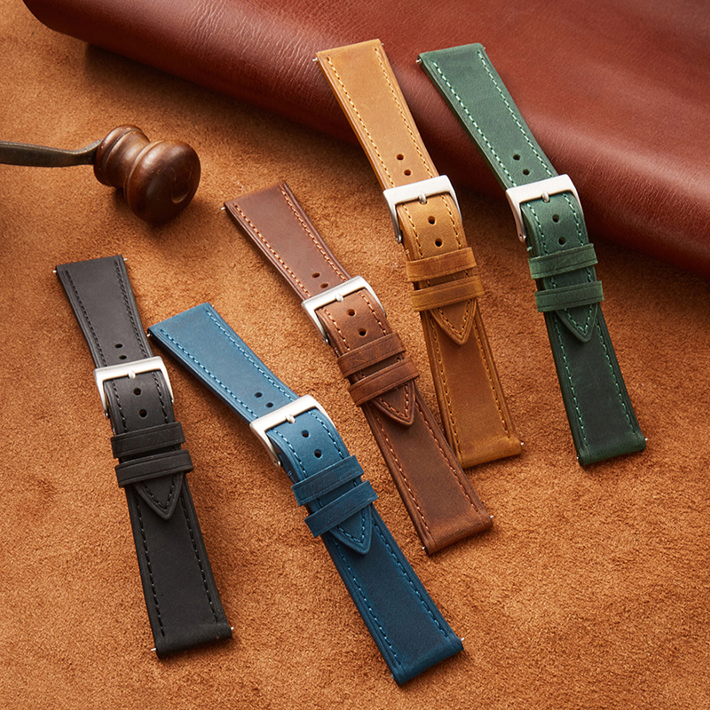 Vintage Watch Strap Quick Rele - Leather Strap Quick Release のレビューと価格