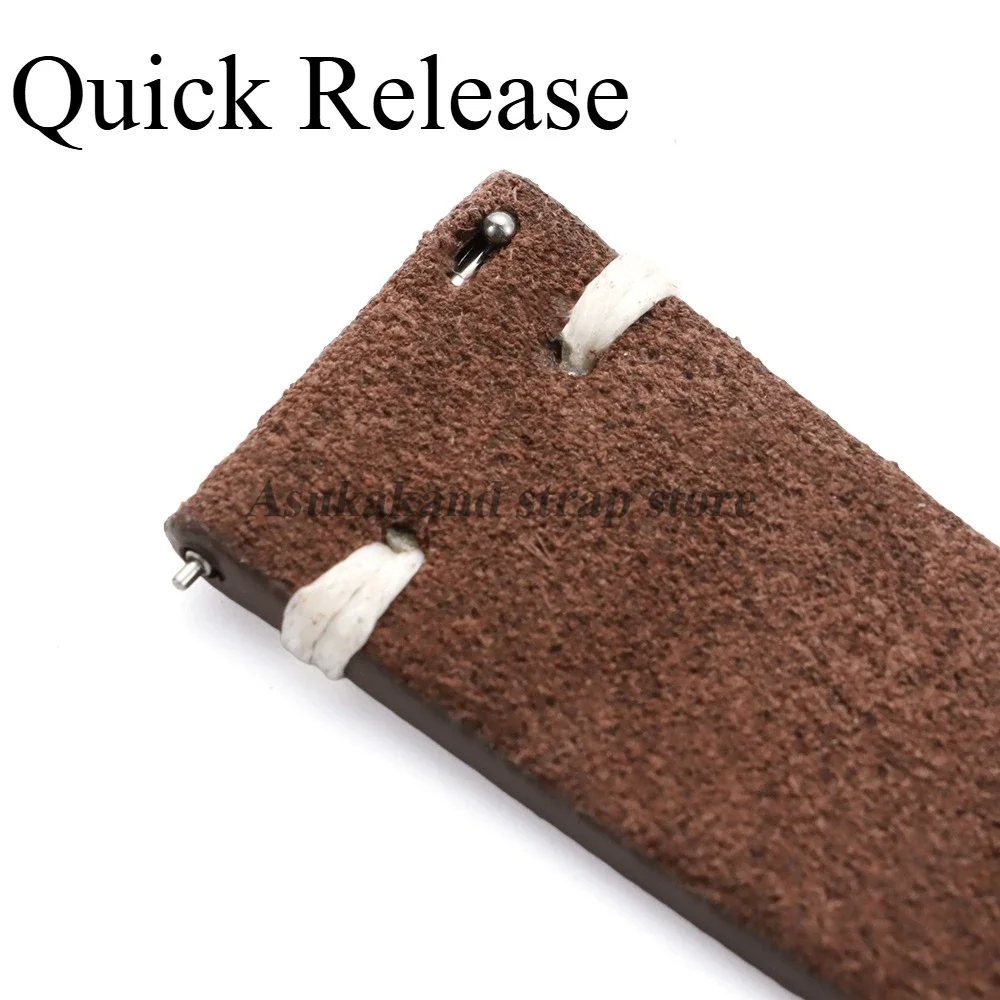 Suede Stitching Genuine Leathe - Suede Strap Watch のレビューと価格