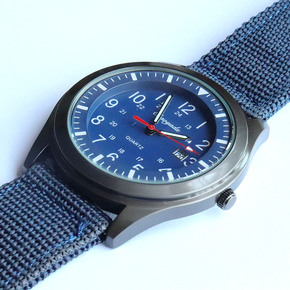 Luxury Men's Quartz Watch Spor - Canvas Strap Watch のレビューと価格