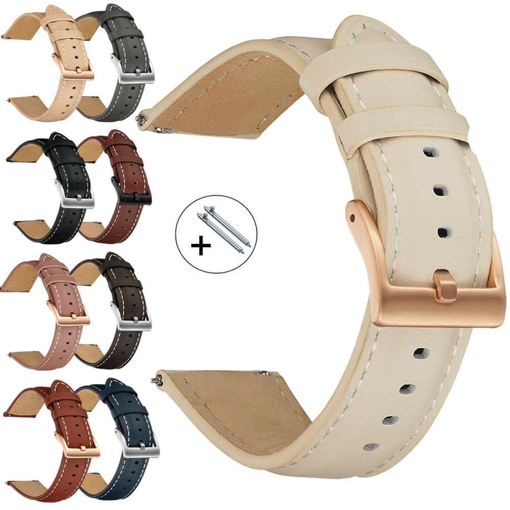 14mm 16mm 18mm 20mm 22mm Genui - Leather Strap Quick Release のレビューと価格