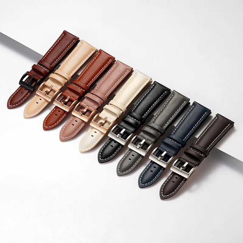 14mm 16mm 18mm 20mm 22mm Genui - Leather Strap Quick Release のレビューと価格