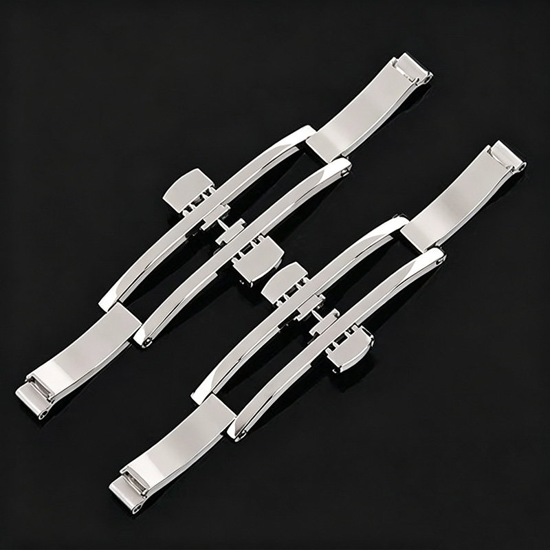Watch Band Buckle Stainless St - Butterfly Clasp Deployant のレビューと価格