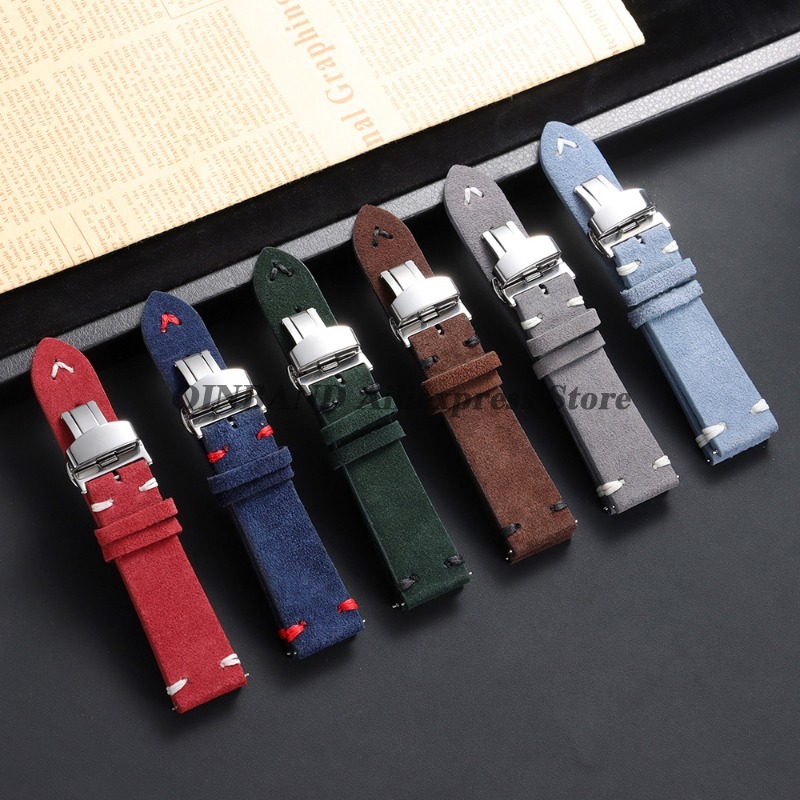 18mm 20mm 22mm Quick Release S - Suede Strap Watch のレビューと価格