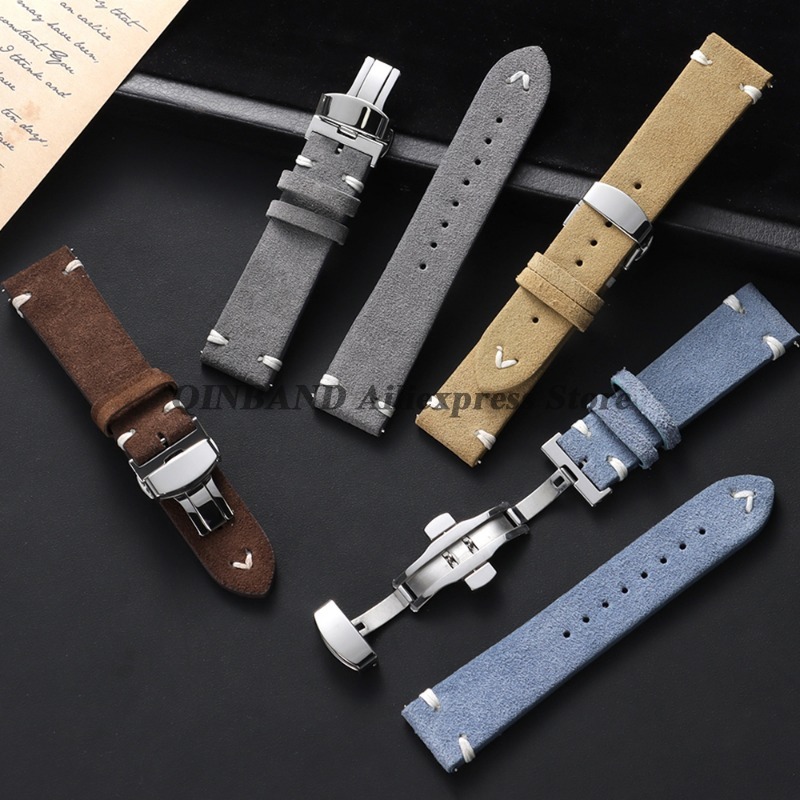 18mm 20mm 22mm Quick Release S - Suede Strap Watch のレビューと価格