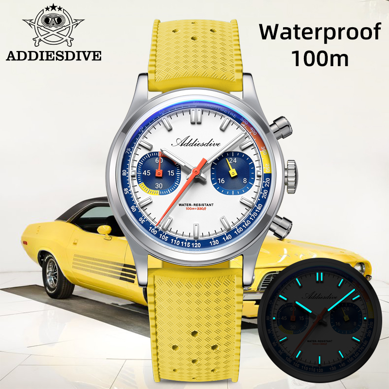 ADDIESDIVE Fashion Men's Quart - Rubber Strap Diver のレビューと価格
