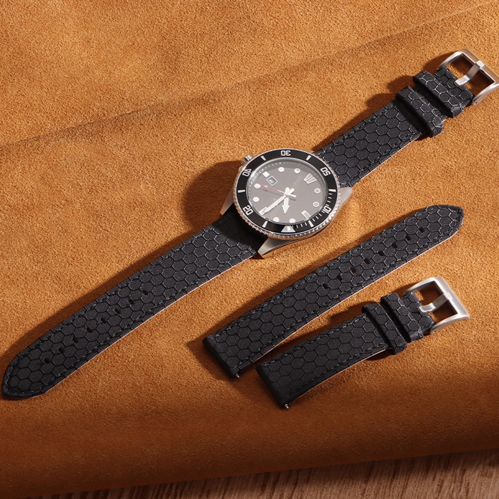 20mm 22mm Smooth Genuine Nylon - Perlon Strap Woven のレビューと価格