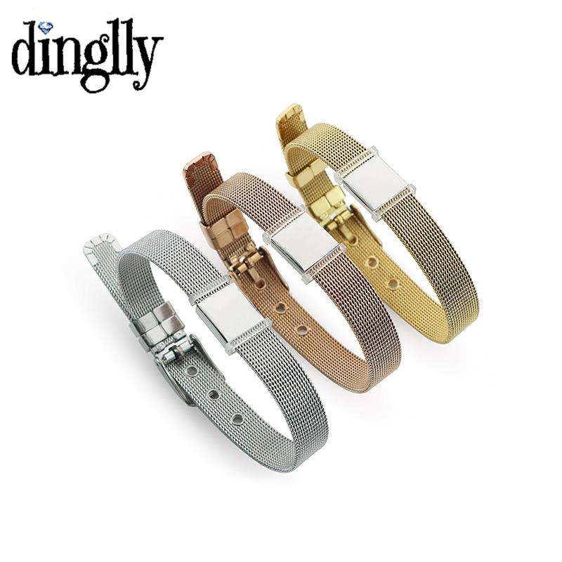 DINGLLY 10mm High Quality Stai - Mesh Strap Metal のレビューと価格