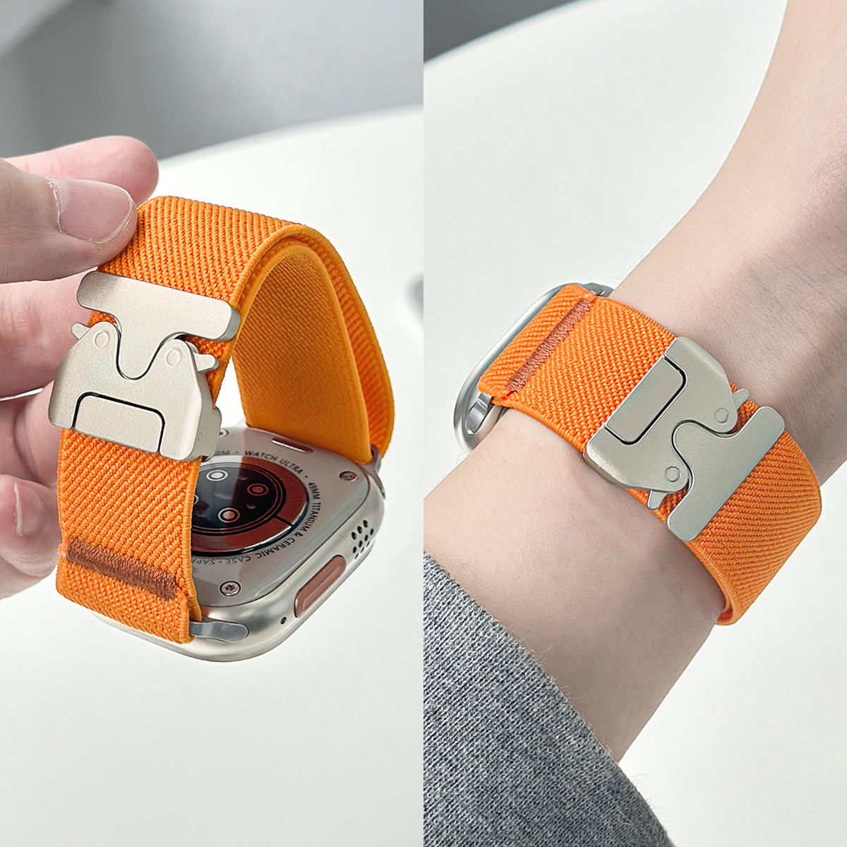 For Apple Watch Band Nylon Ela - Parachute Strap Elastic のレビューと価格