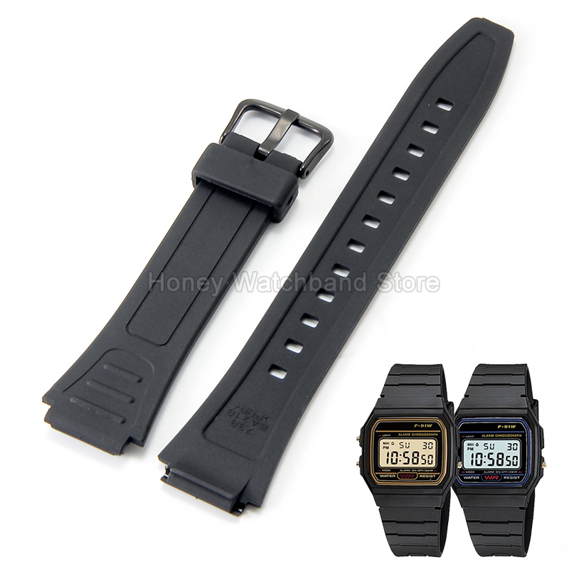 For ​​Casio W-800H F-91W/84/94 - Rubber Strap Diver のレビューと価格