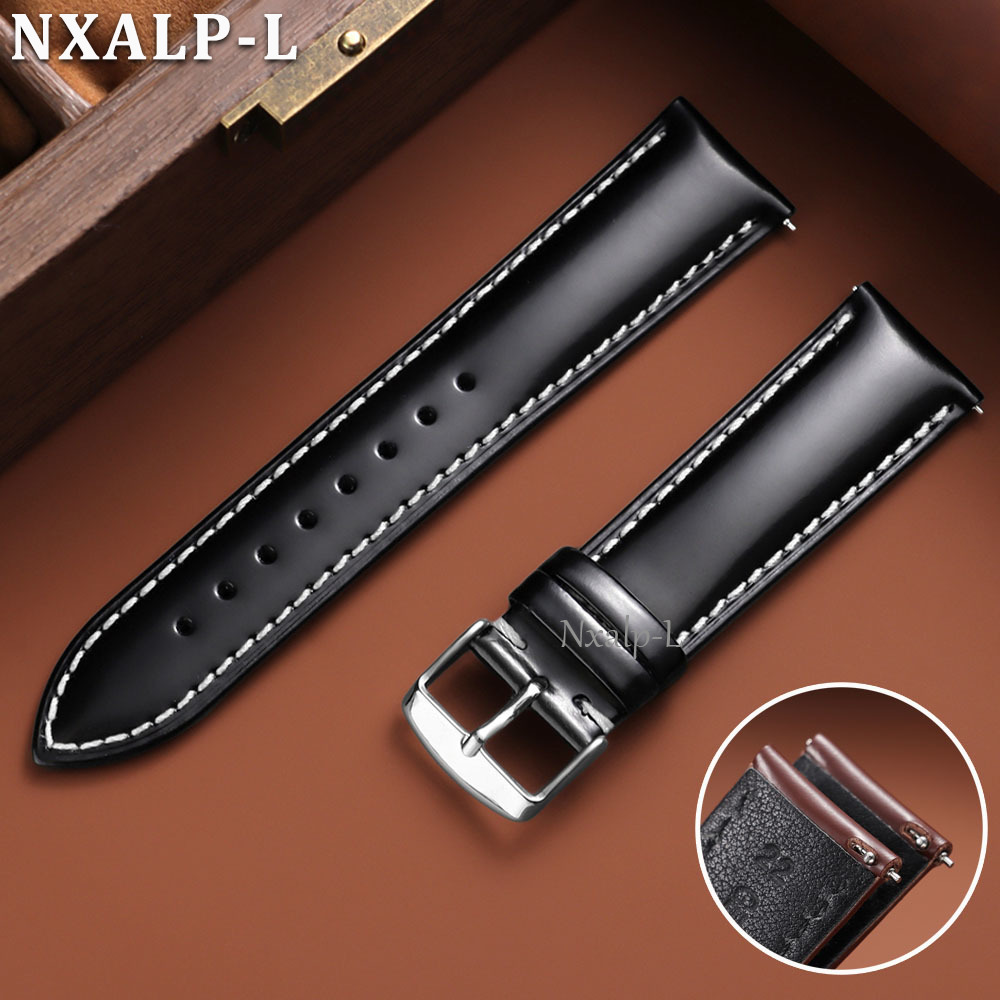 Oiled Leather Strap for Omega  - Leather Strap Quick Release のレビューと価格