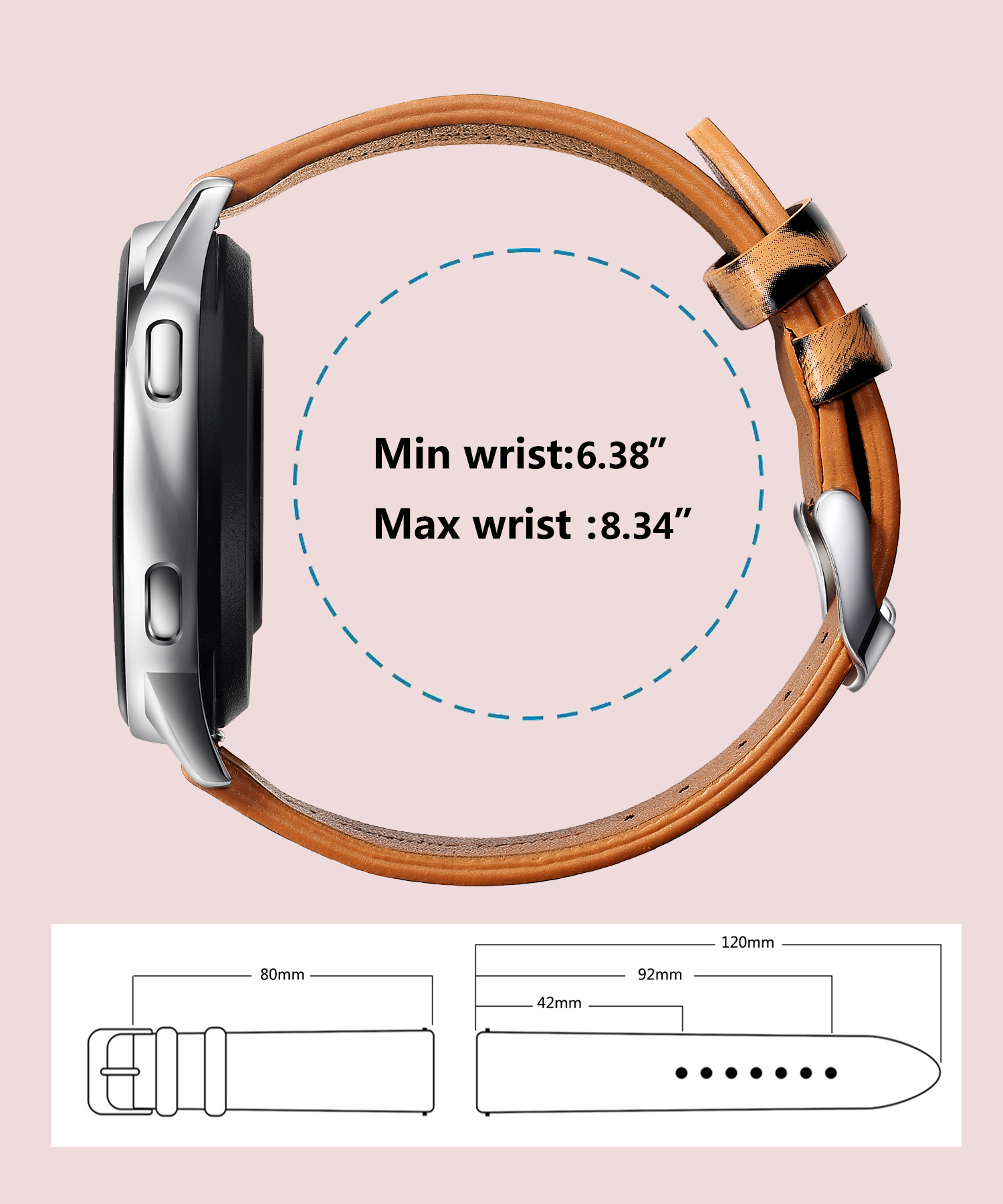 Leather Watch Band Leopard Qui - Leather Strap Quick Release のレビューと価格