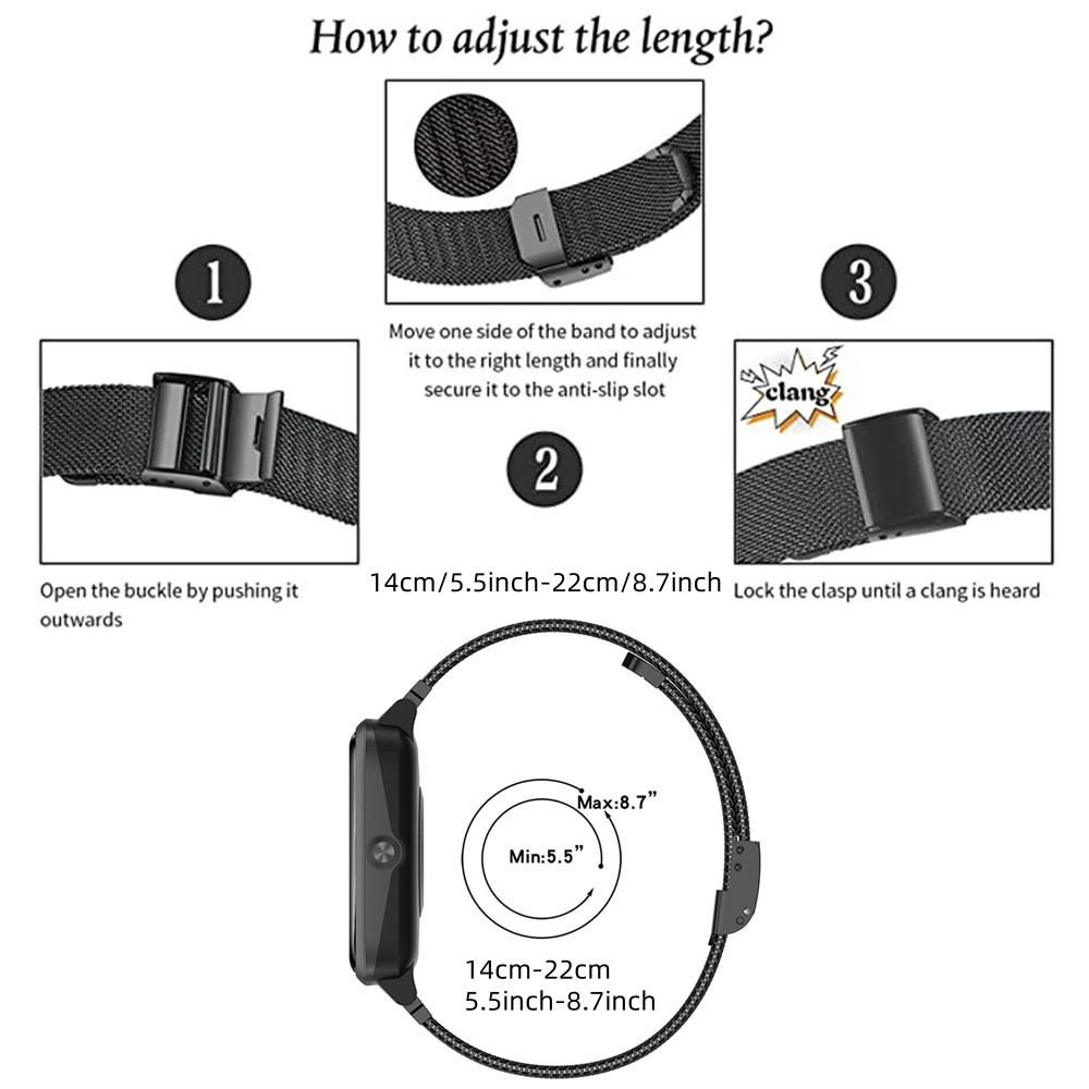 Metal Bands for OPPO Watch 41m - Mesh Strap Metal のレビューと価格