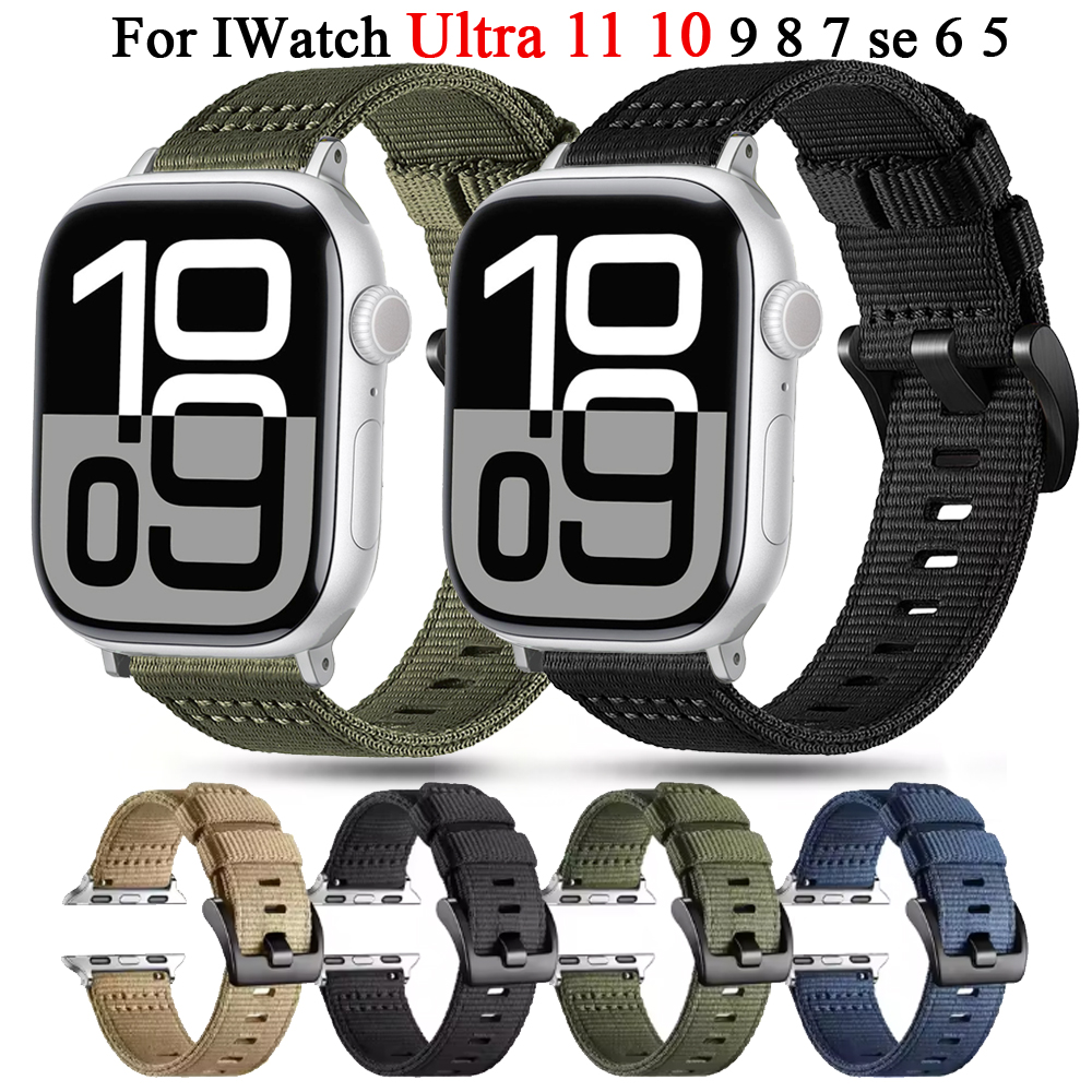 for Apple watch Straps 45mm 46 - Canvas Strap Watch のレビューと価格