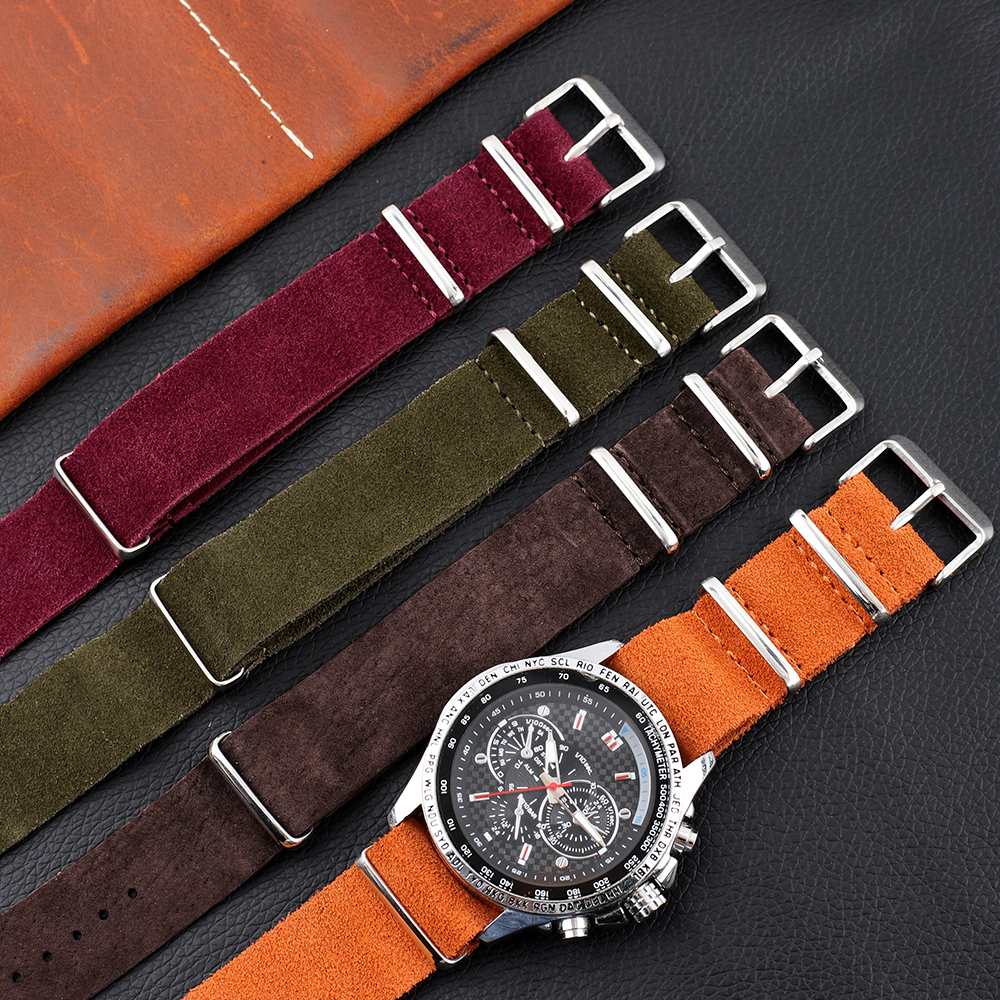 18mm 20mm 22mm Vintage Soft Su - Suede Strap Watch のレビューと価格