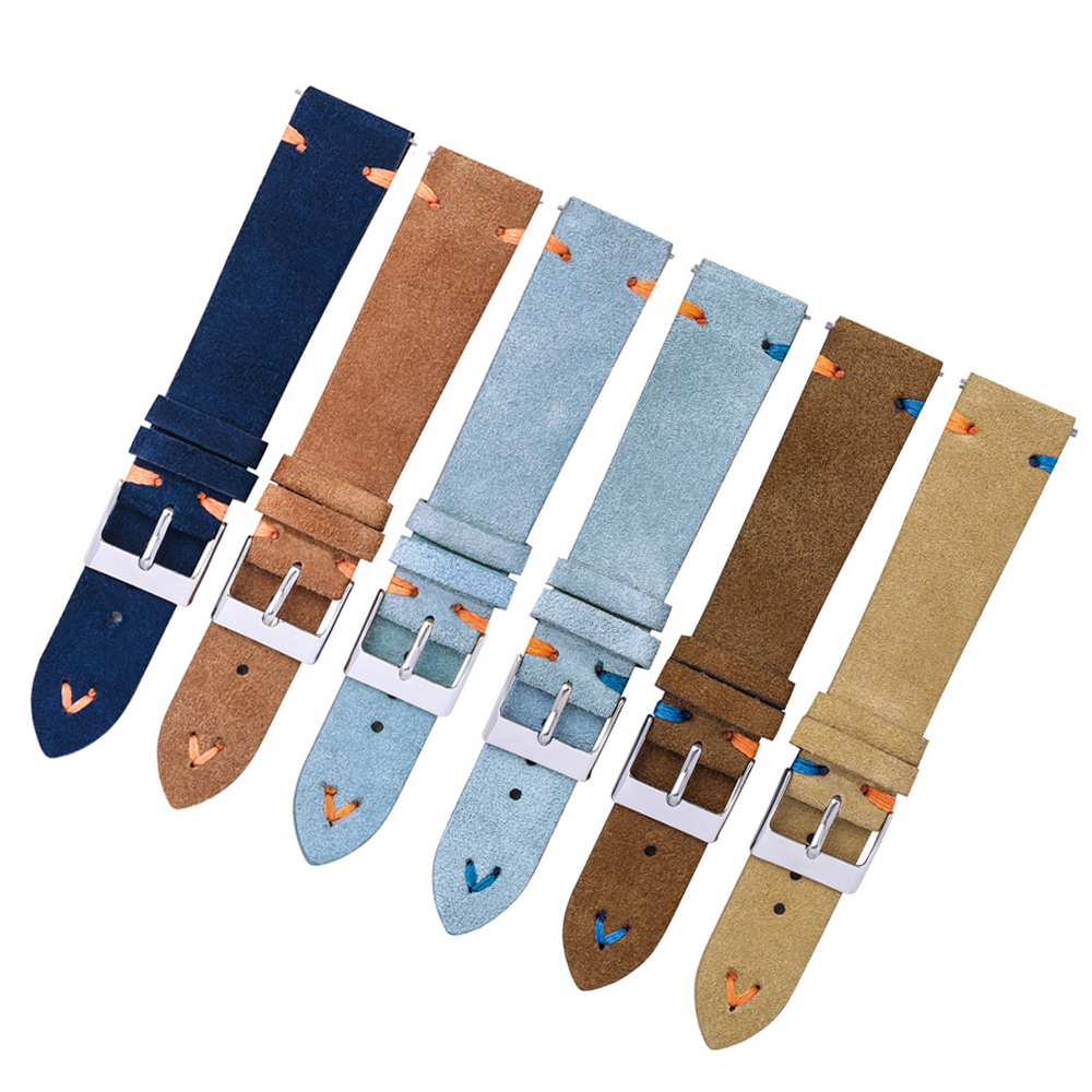 Suede Watch Straps 18mm 20mm H - Suede Strap Watch のレビューと価格