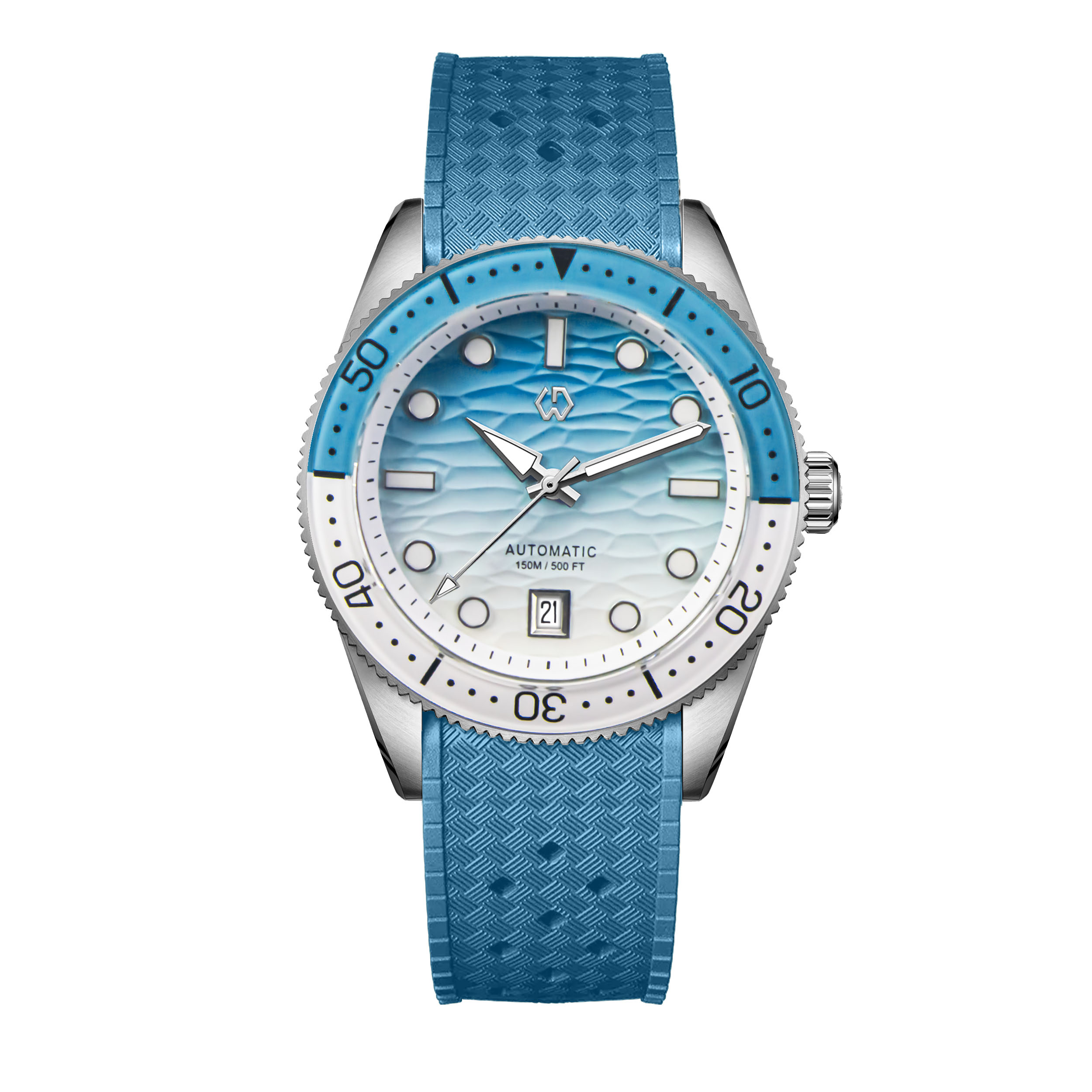40mm Diver Watch Texture Men's - Rubber Strap Diver のレビューと価格