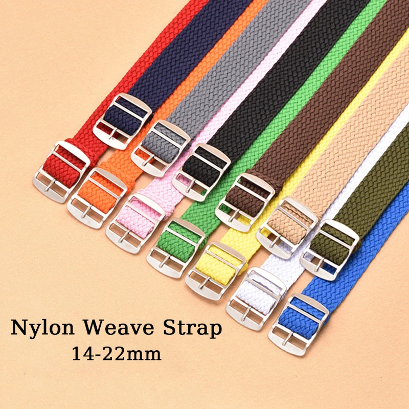 Nylon Strap 14mm 16mm 18mm 20m - Perlon Strap Woven のレビューと価格