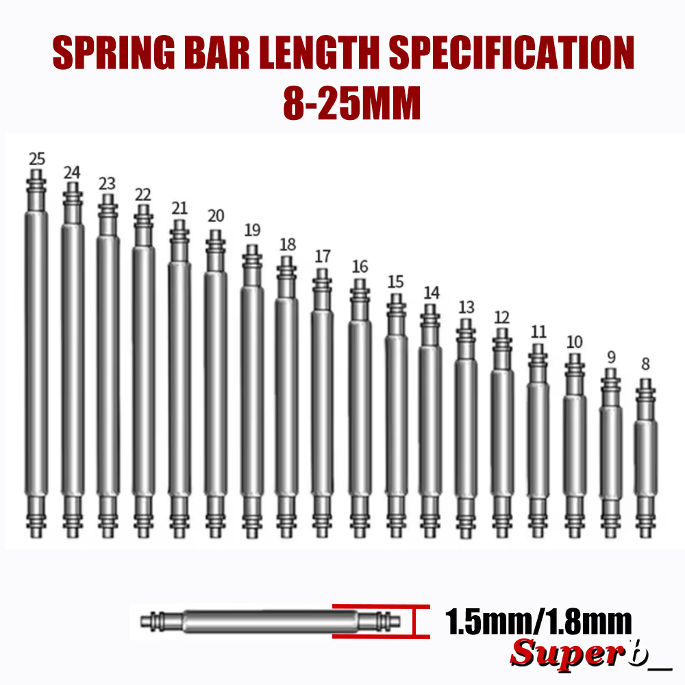 360pcs Dia 1.3mm/1.5mm/1.8mm S - Spring Bar Tool Set のレビューと価格