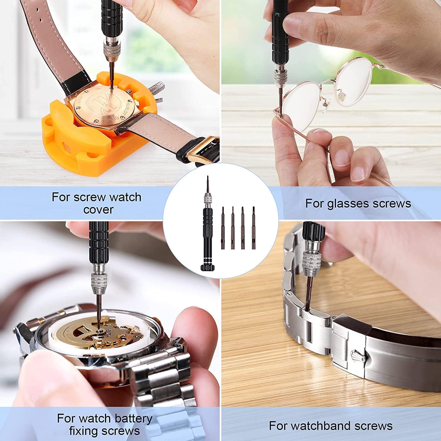 32 pcs Watch Battery Replaceme - Spring Bar Tool Set のレビューと価格