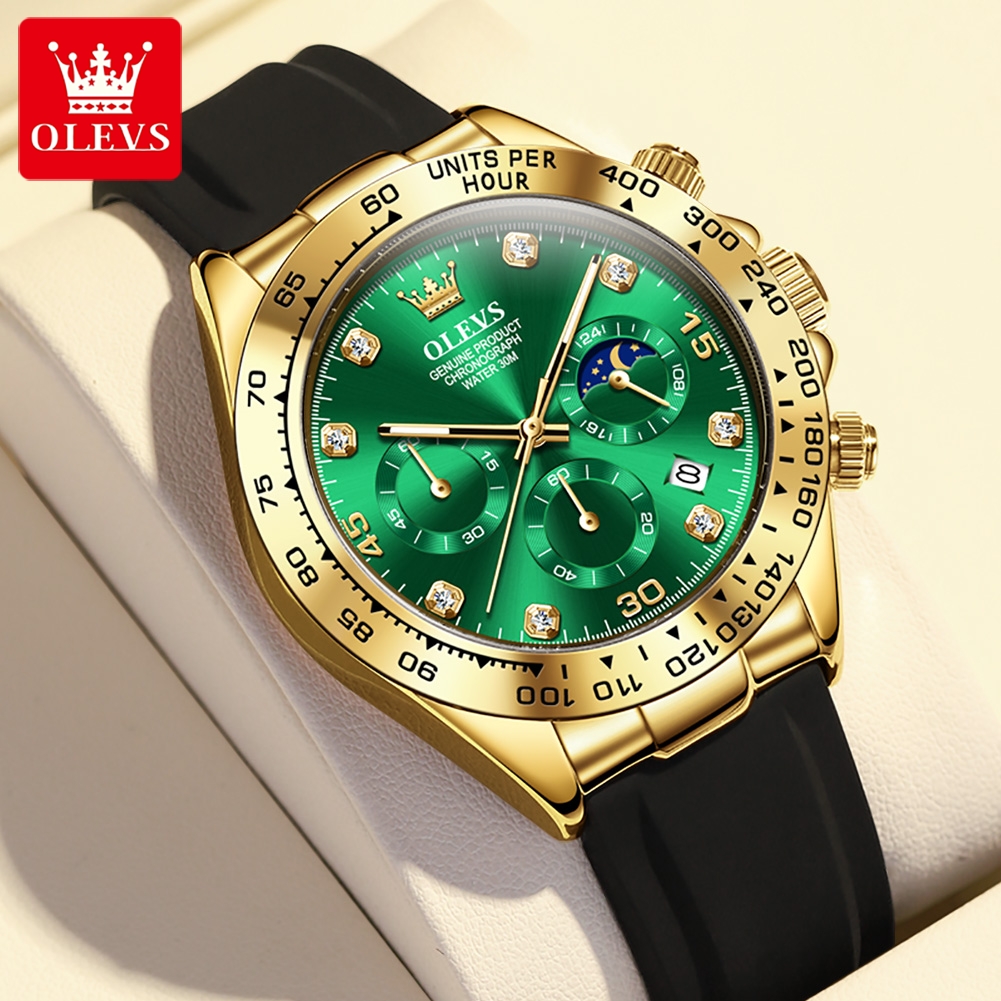 OLEVS 2875 Men's Watch Origina - Leather Watch Band Men のレビューと価格
