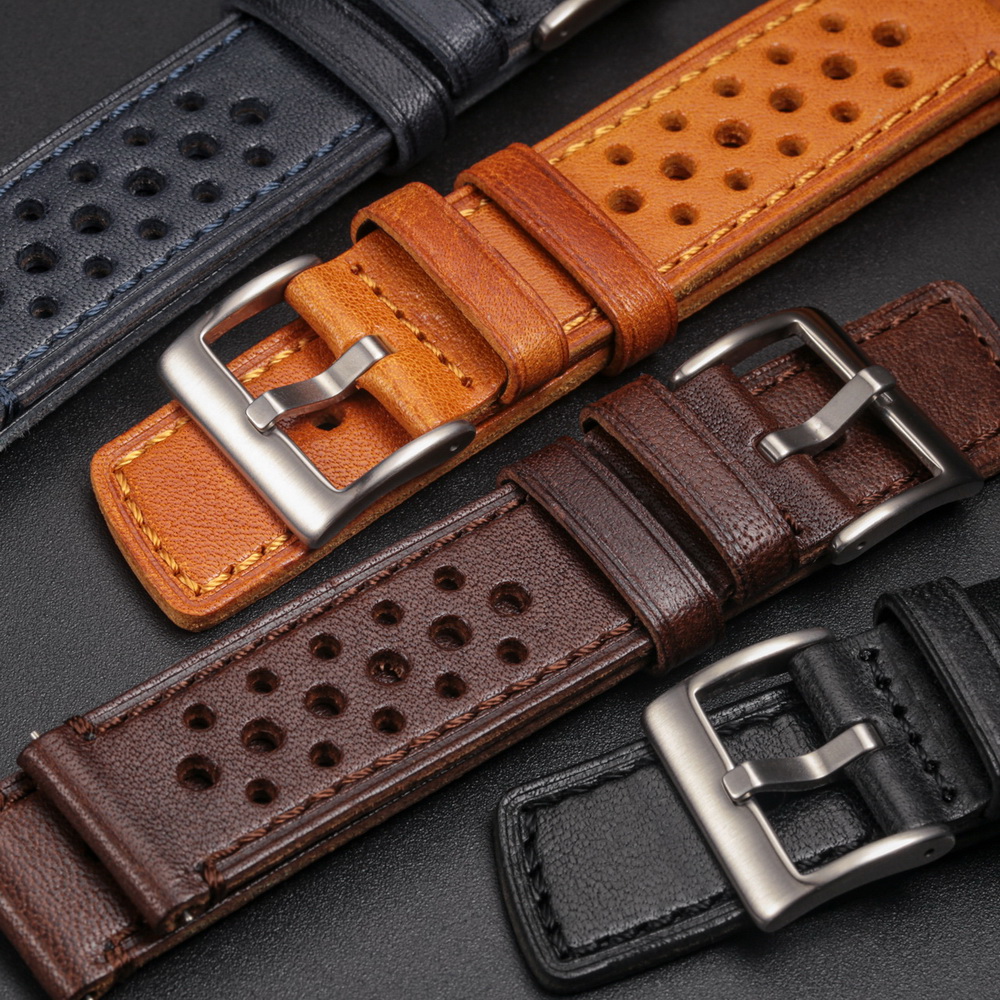 Hemsut Cowhide Watch Band Quic - Leather Strap Quick Release のレビューと価格