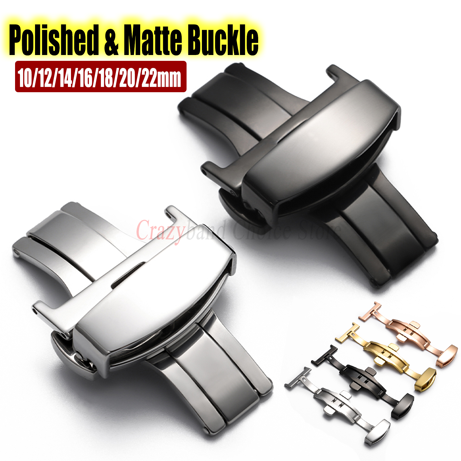 Stainless Steel Butterfly Buck - Butterfly Clasp Deployant のレビューと価格