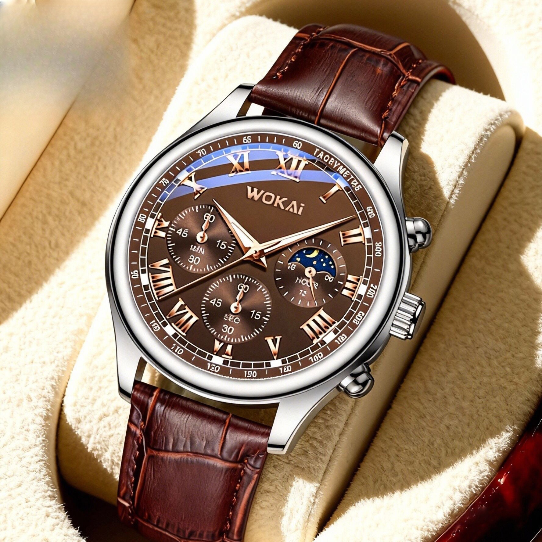 Luxury Men Business Watches Fa - Leather Watch Band Men のレビューと価格