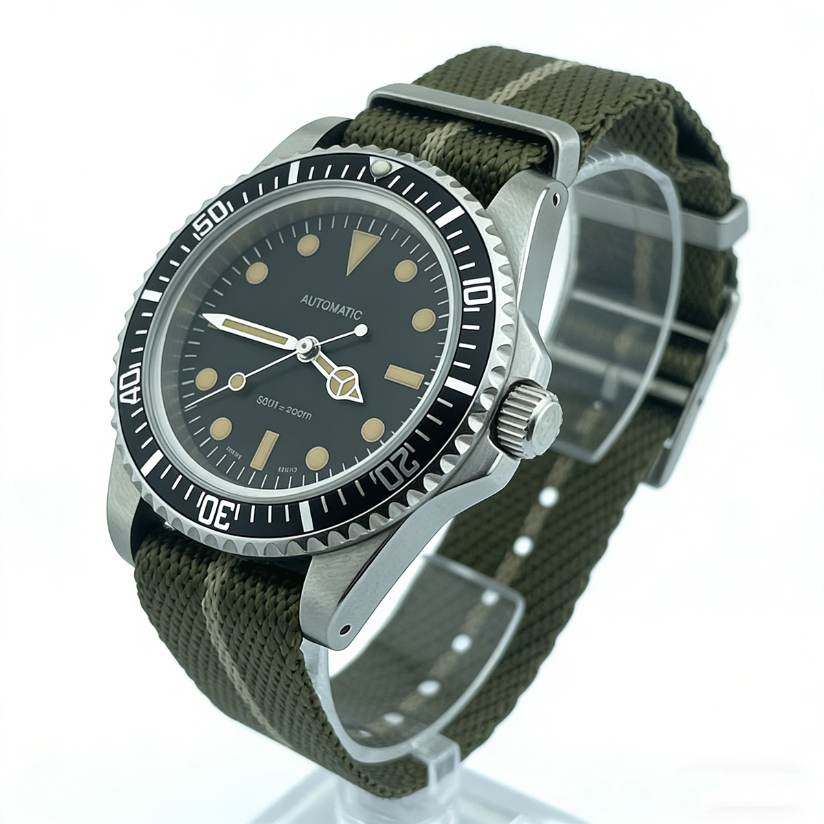 39.5mm Diver Retro watch sapph - Tropic Strap Vintage のレビューと価格