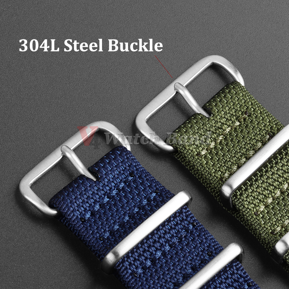 Dense Nylon Strap 20mm 22mm Wo - Perlon Strap Woven のレビューと価格